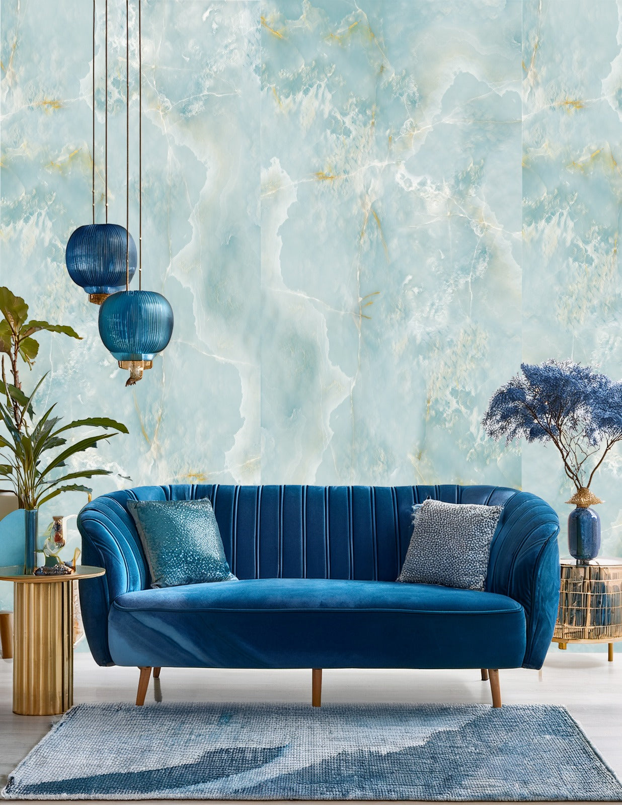 Blue Onyx Translucent Panel