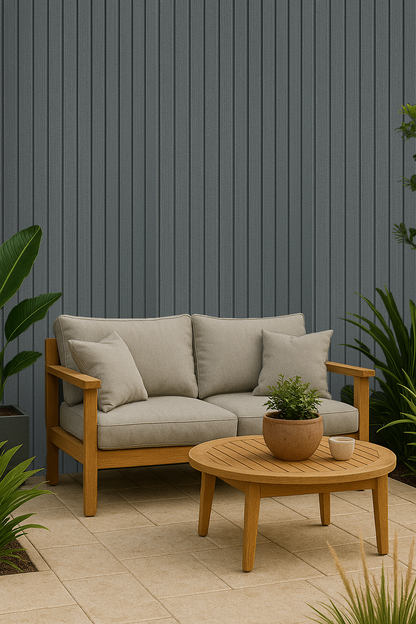 Exterior Coal Slat Wall